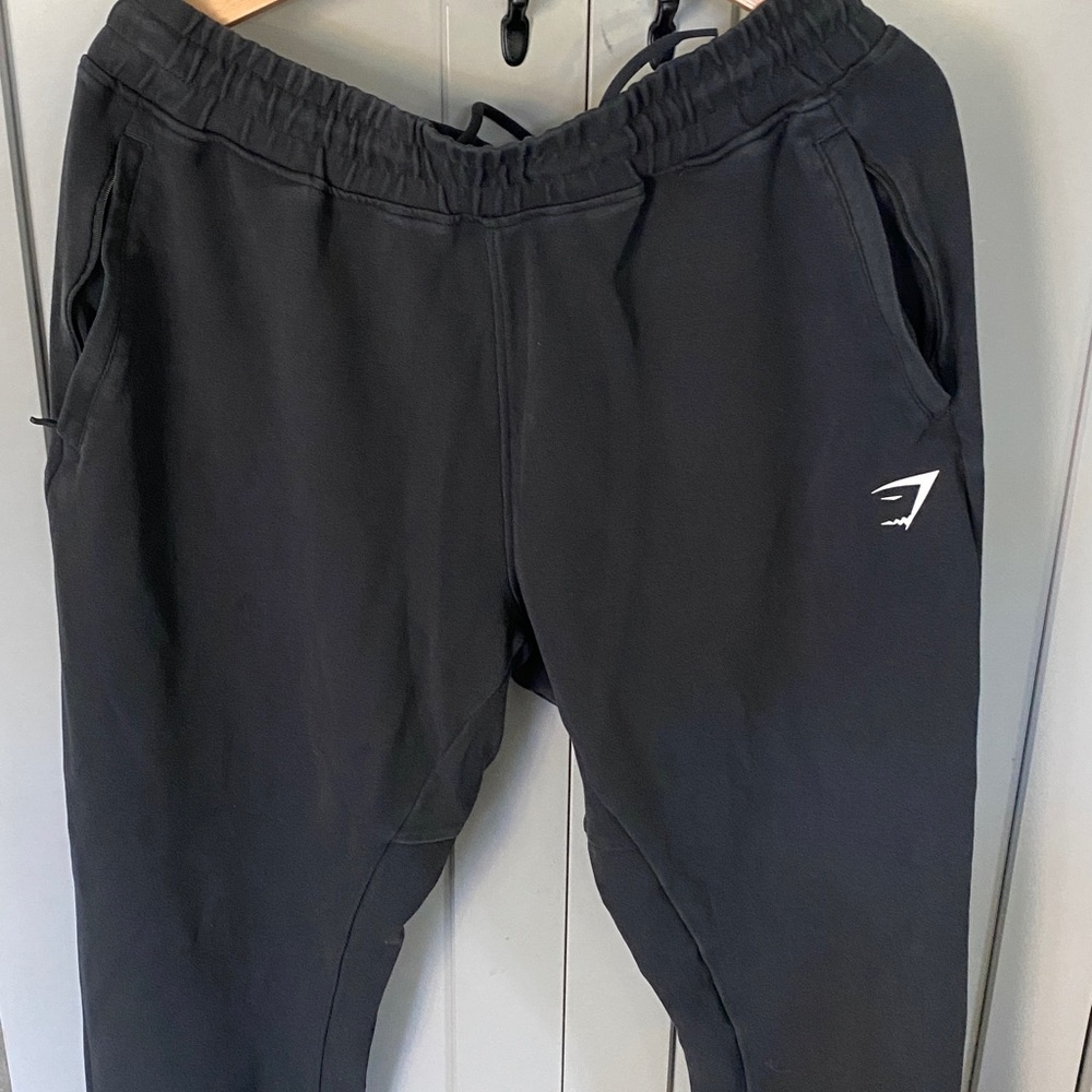 Gymshark React Jogger Pants Mens Large Black Athletic Sweatpants A2A7W